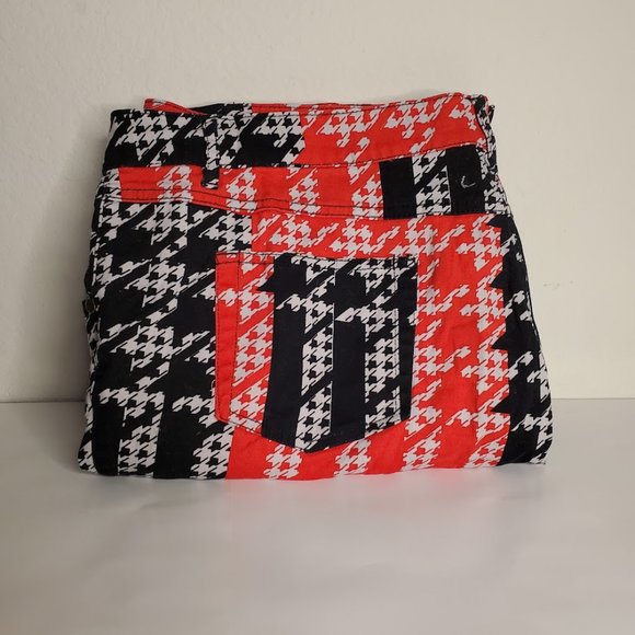 Hot Swag Red/Black Patterned Pants Size 20W - Picture 1 of 5